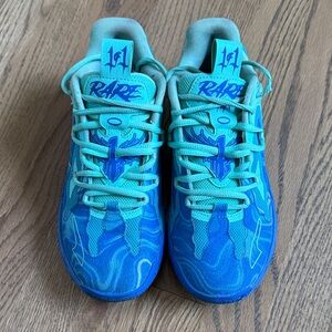 Puma Kids Aqua and Blue Sneakers